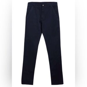 David Oliver Navy Slim Cotton Stretch Casual Pants Boys Size 12 Chinos NEW